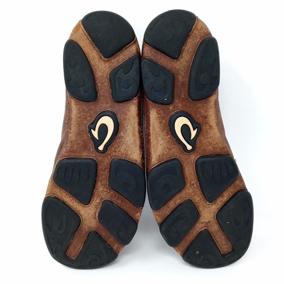 Olukai Ohana Casual Brown Nubuck Leather Lace-Up Shoes - Men's Size 10 - Picture 7 of 8